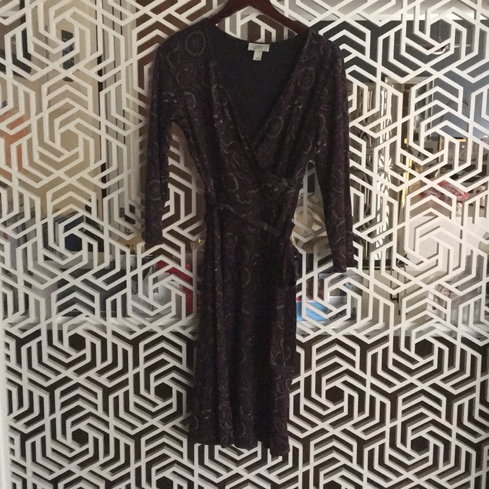 Loft knit wrap dress size 4 excellent condition